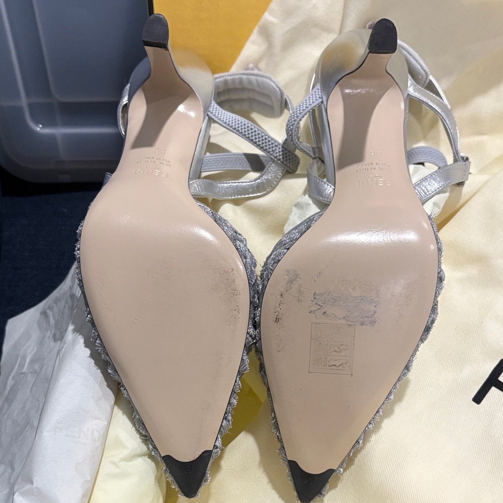 Fendi Silver Heels - image 3